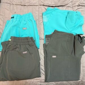 FIGS Jogger & V-Neck Top Scrub Set